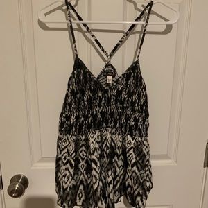 EUC Billabong Raceback Tribal Print Tank